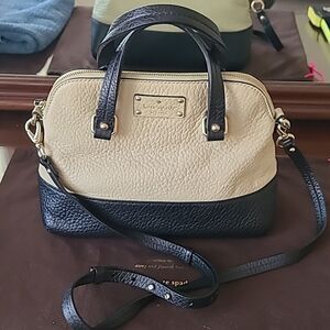 Kate Spade Black and Cream Satchel